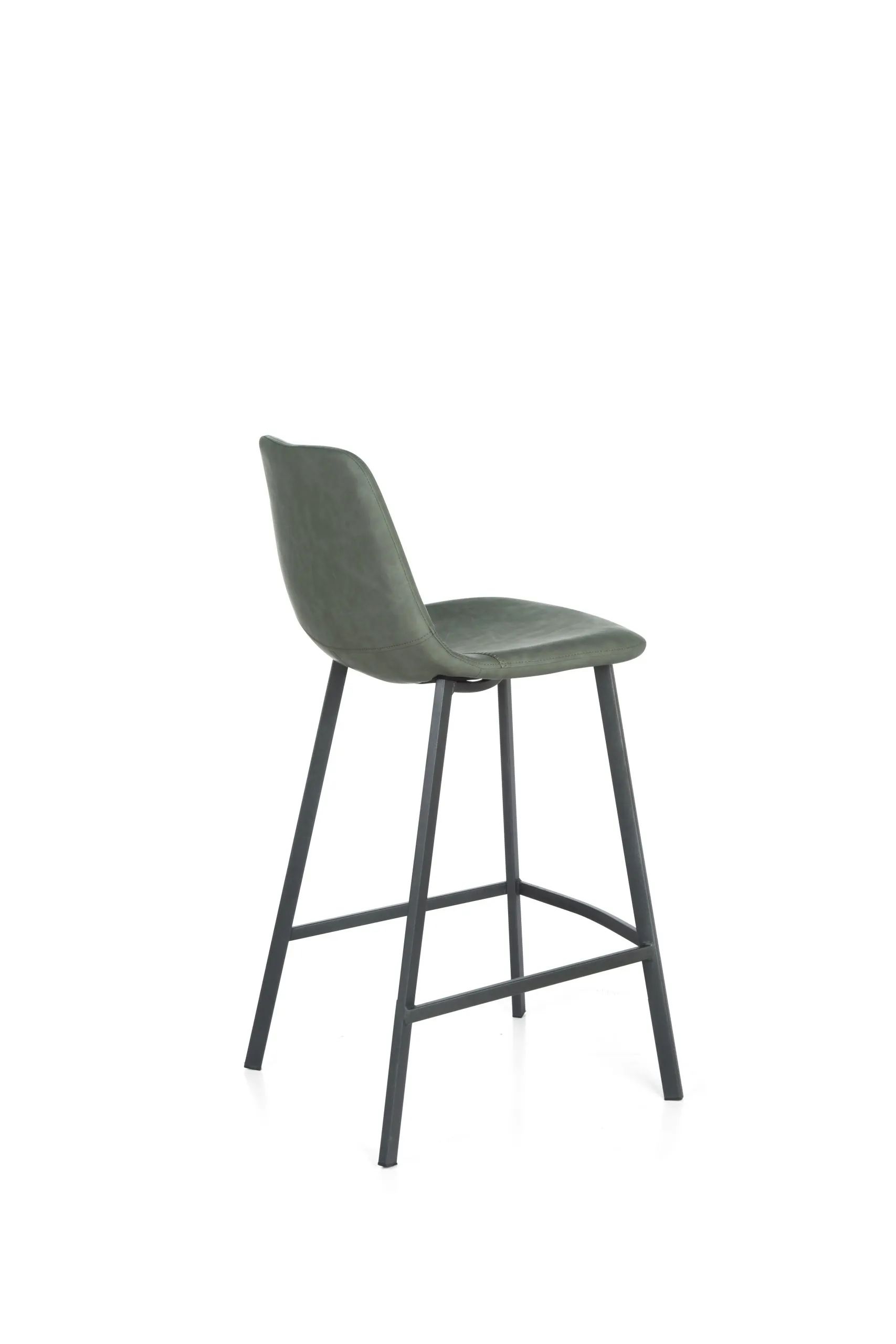 Product photograph of 2 X Ryan Vintage Green Pu Counter Stool from Choice Furniture Superstore.